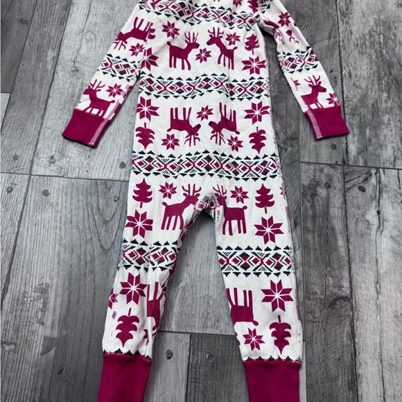 Hanna Andersson Fair Isle Dear Deer Reindeer Pajamas Organic Cotton Holiday 2T - Picture 4 of 4